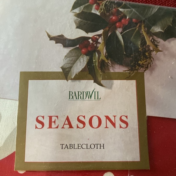 Bardwil Seasons "Snow Flurries" Cotton/Polyester Oblong 60" x 102" NWT - Picture 3 of 7